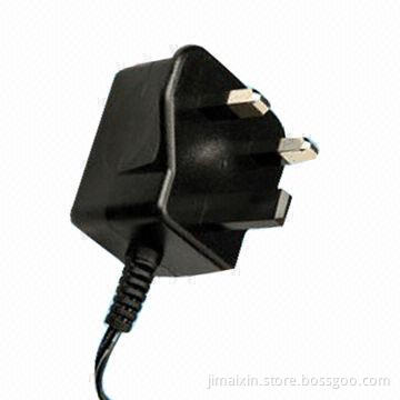 Switching Power Supply with 5V/1A Output, UK Plug, UL, FCC, CE Marks, RoHS Directive-compliant